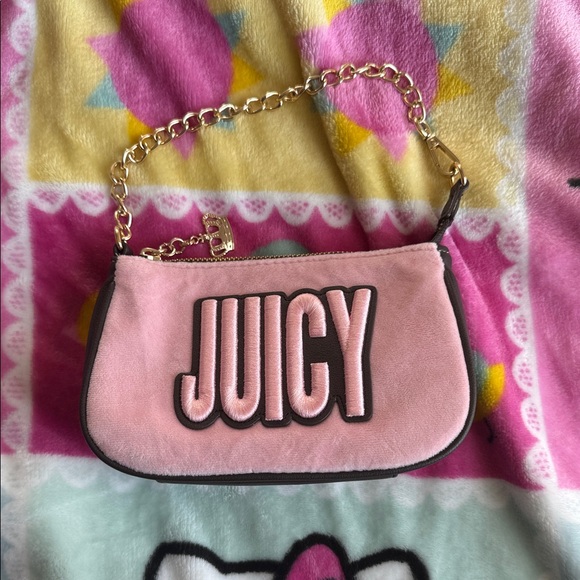 Juicy Couture Pink Shoulder Bag with Gold Chain - Picture 1 of 1
